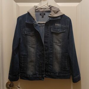 DKNY Kids Denim Jacket with Hood